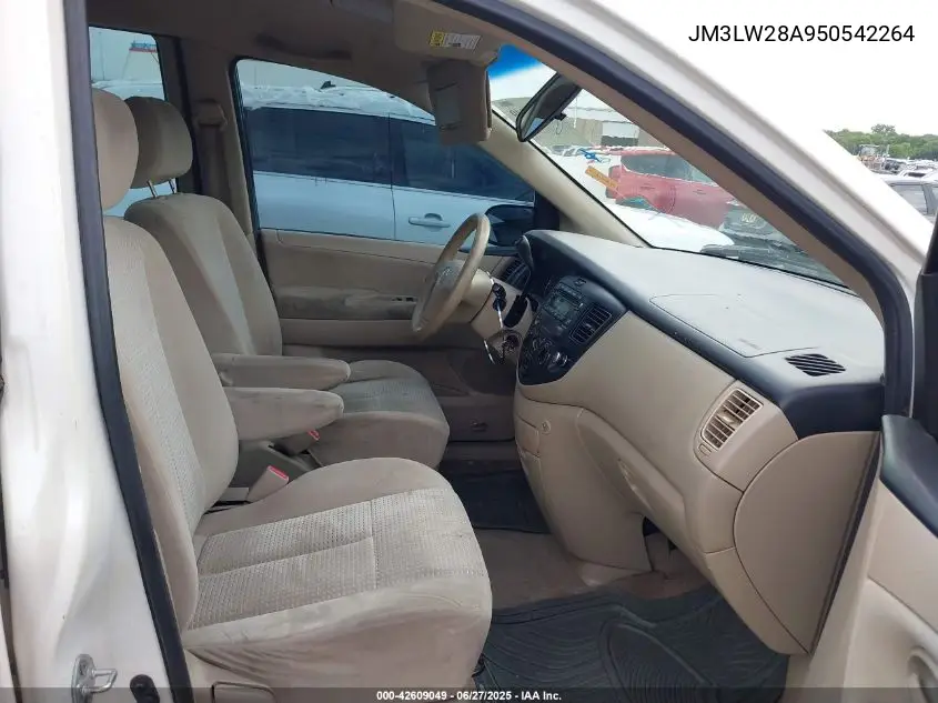 2005 Mazda Mpv Lx VIN: JM3LW28A950542264 Lot: 42609049