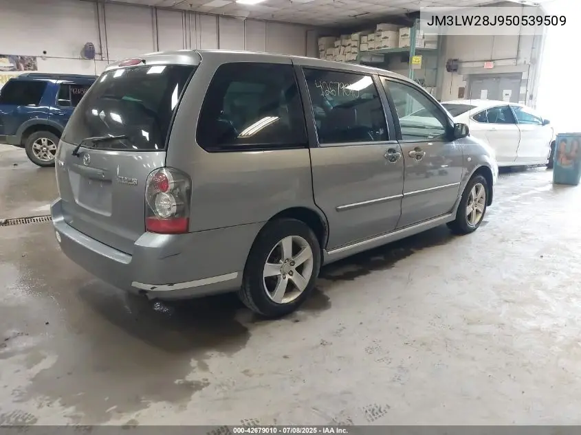 2005 Mazda Mpv Es VIN: JM3LW28J950539509 Lot: 42679010