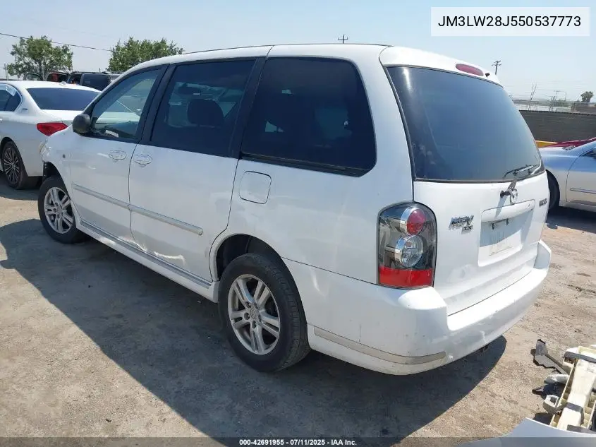2005 Mazda Mpv Lx VIN: JM3LW28J550537773 Lot: 42691955