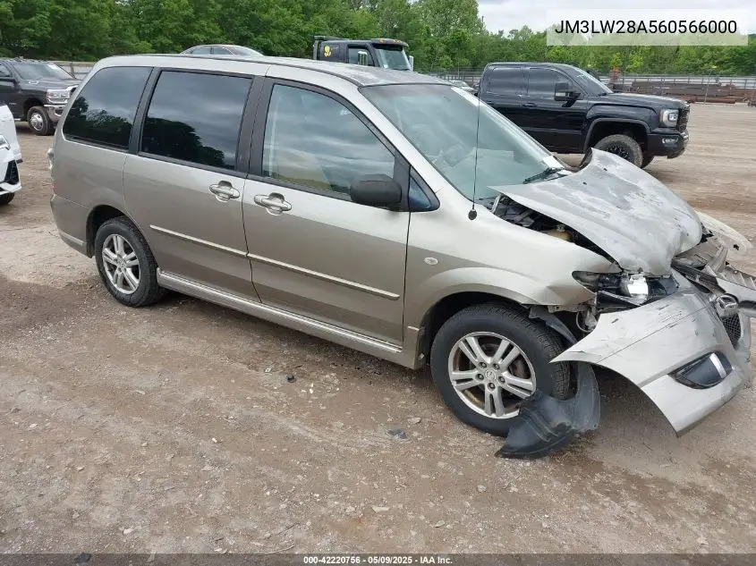 2006 Mazda Mpv Lx VIN: JM3LW28A560566000 Lot: 42220756