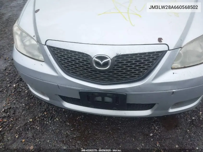 2006 Mazda Mpv Lx-Sv VIN: JM3LW28A660568502 Lot: 42382179