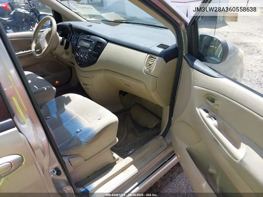 2006 Mazda Mpv Lx VIN: JM3LW28A360558638 Lot: 42481272