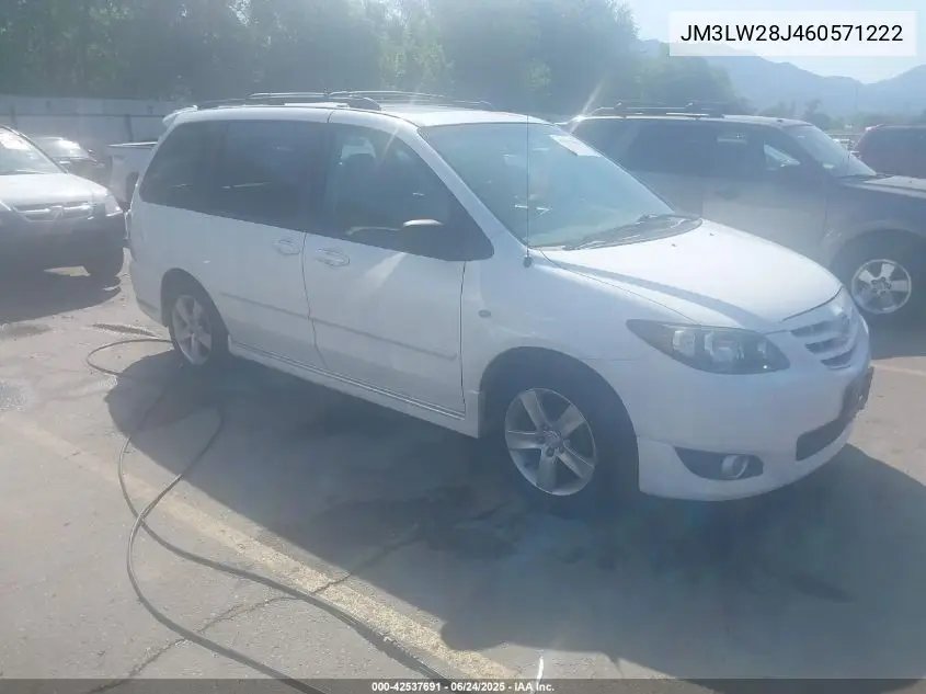 2006 Mazda Mpv Es VIN: JM3LW28J460571222 Lot: 42537691