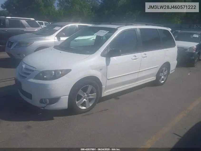 2006 Mazda Mpv Es VIN: JM3LW28J460571222 Lot: 42537691