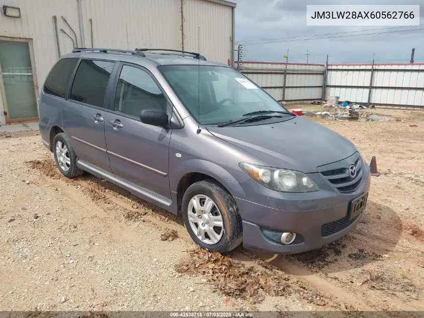 2006 Mazda Mpv Lx VIN: JM3LW28AX60562766 Lot: 42538715