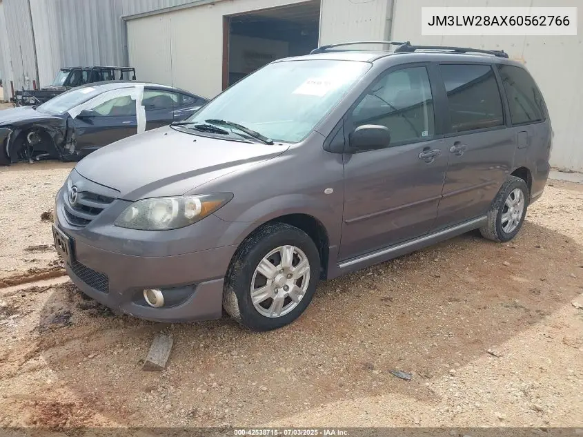 2006 Mazda Mpv Lx VIN: JM3LW28AX60562766 Lot: 42538715