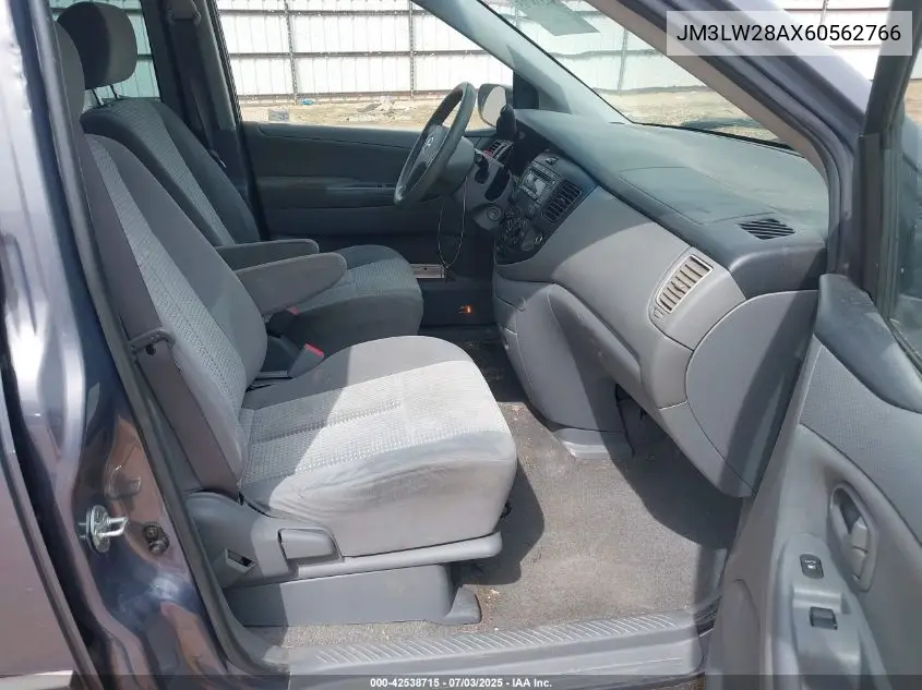 2006 Mazda Mpv Lx VIN: JM3LW28AX60562766 Lot: 42538715