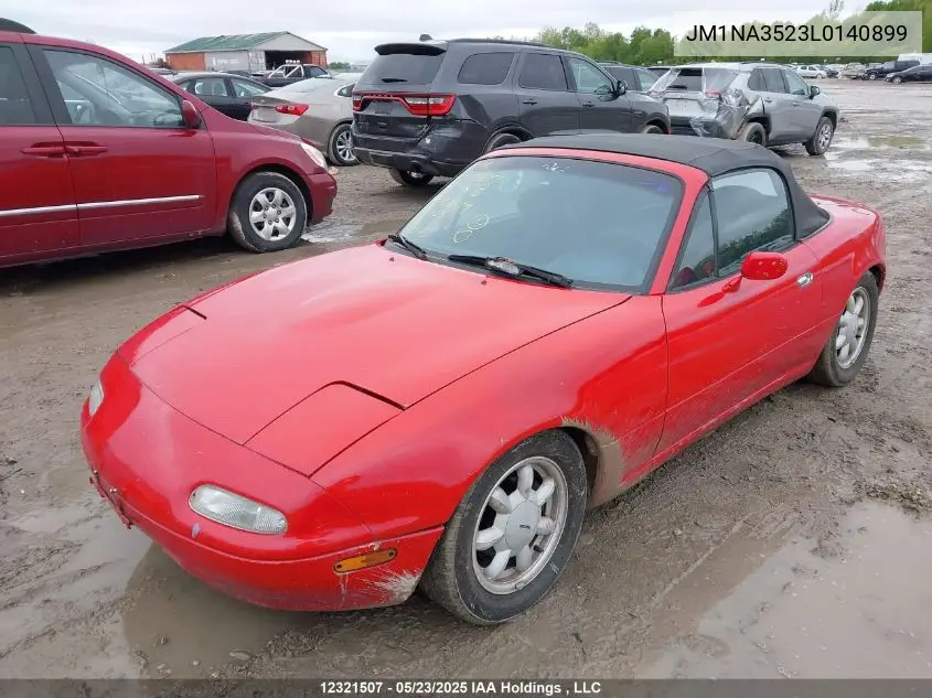 1990 Mazda Mx-5 Miata VIN: JM1NA3523L0140899 Lot: 12321507