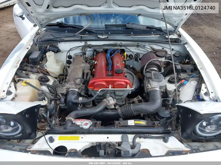 1990 Mazda Mx-5 Miata VIN: JM1NA3518L0124740 Lot: 42013691