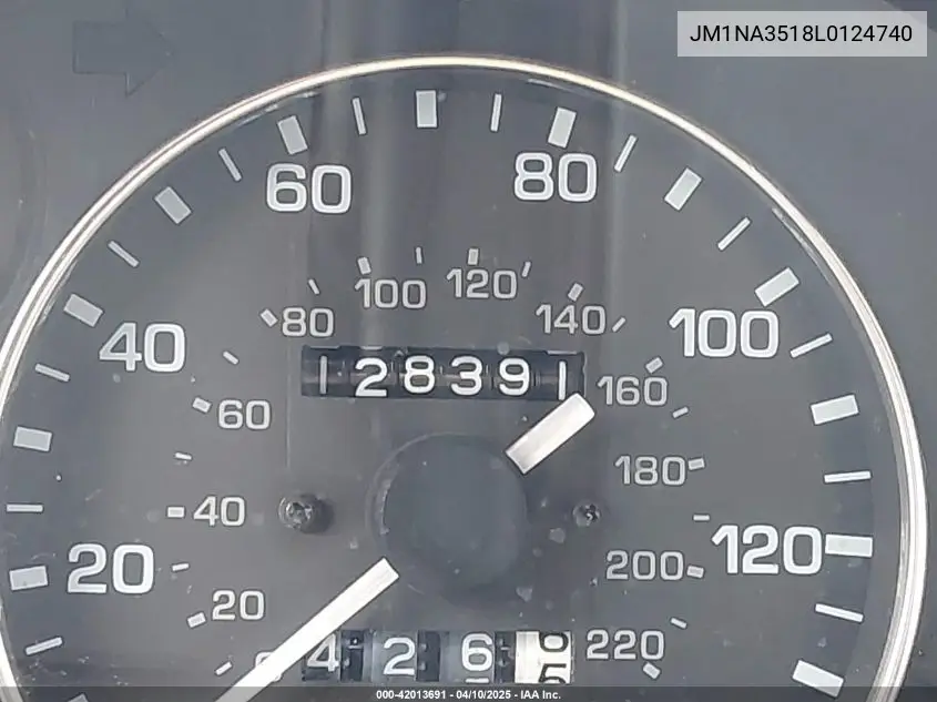1990 Mazda Mx-5 Miata VIN: JM1NA3518L0124740 Lot: 42013691