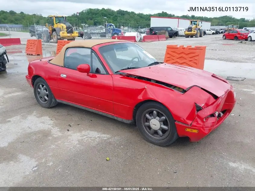 1990 Mazda Mx-5 Miata VIN: JM1NA3516L0113719 Lot: 42158181