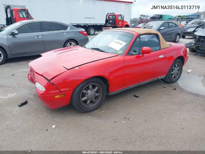 1990 Mazda Mx-5 Miata VIN: JM1NA3516L0113719 Lot: 42158181