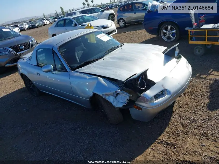 1990 Mazda Mx-5 Miata VIN: JM1NA3512L0146684 Lot: 42306385