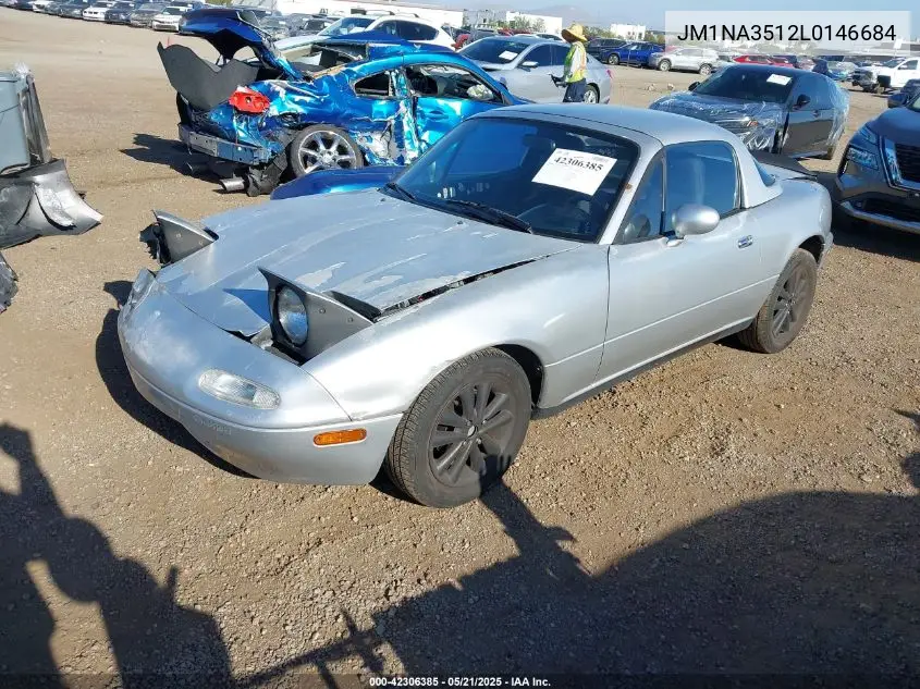1990 Mazda Mx-5 Miata VIN: JM1NA3512L0146684 Lot: 42306385