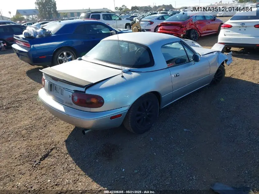 1990 Mazda Mx-5 Miata VIN: JM1NA3512L0146684 Lot: 42306385