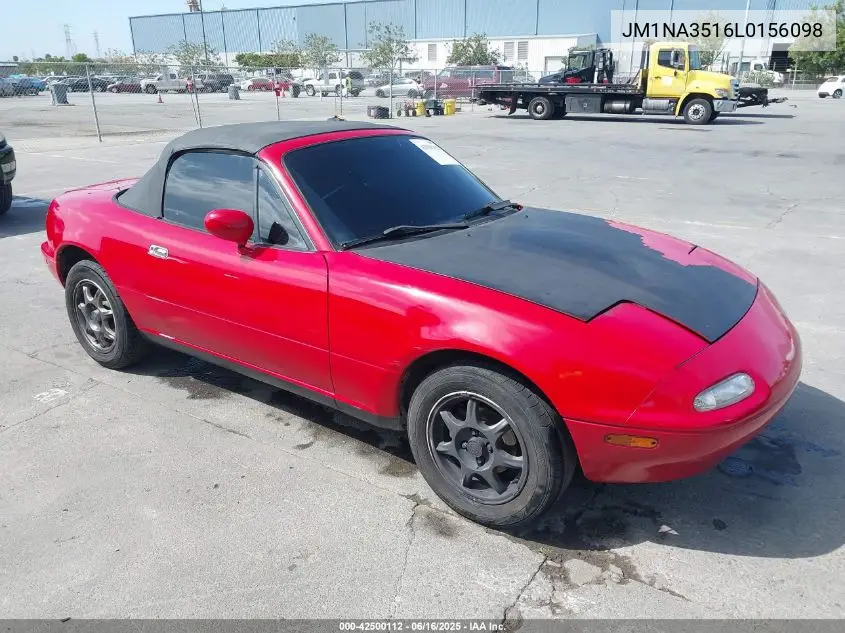 1990 Mazda Mx-5 Miata VIN: JM1NA3516L0156098 Lot: 42500112