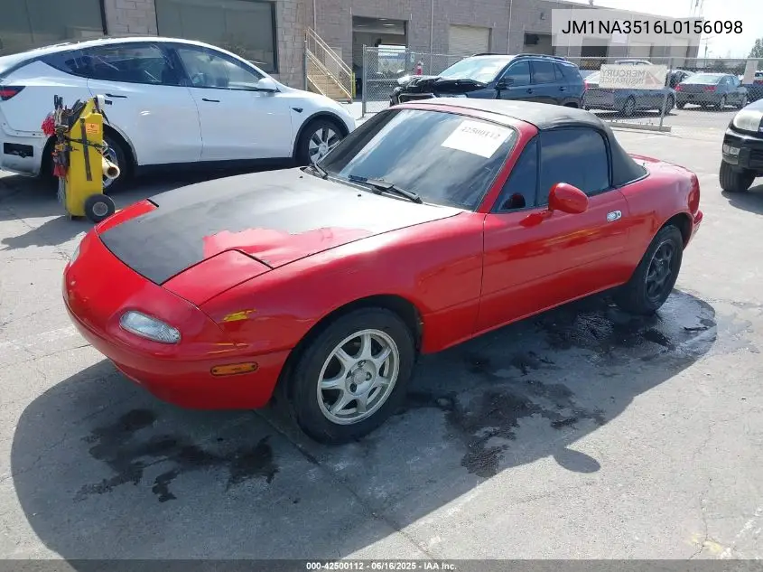 1990 Mazda Mx-5 Miata VIN: JM1NA3516L0156098 Lot: 42500112