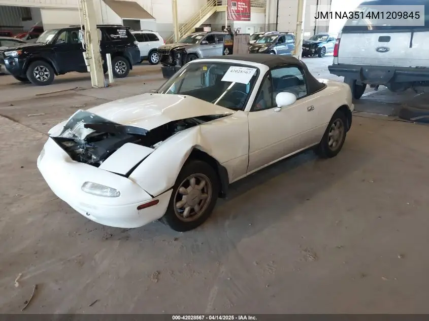 1991 Mazda Mx-5 Miata VIN: JM1NA3514M1209845 Lot: 42028567