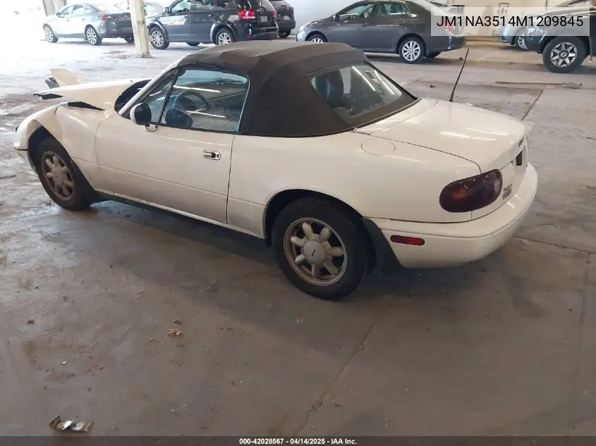 1991 Mazda Mx-5 Miata VIN: JM1NA3514M1209845 Lot: 42028567