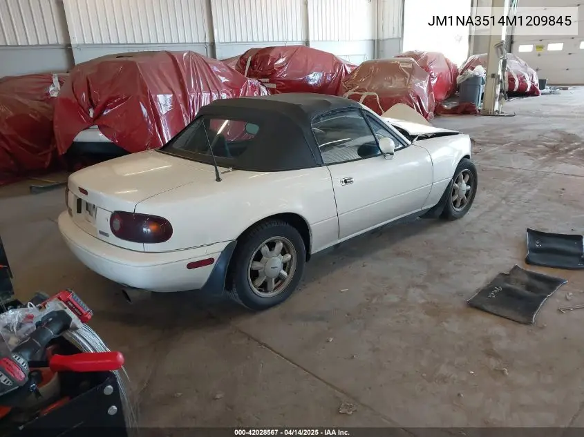 1991 Mazda Mx-5 Miata VIN: JM1NA3514M1209845 Lot: 42028567
