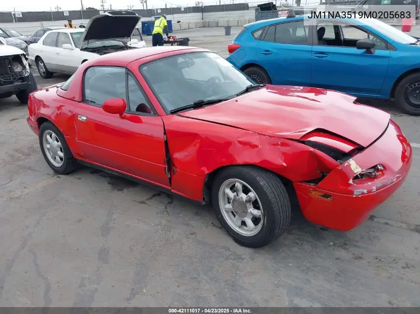 1991 Mazda Mx-5 Miata VIN: JM1NA3519M0205683 Lot: 42111017