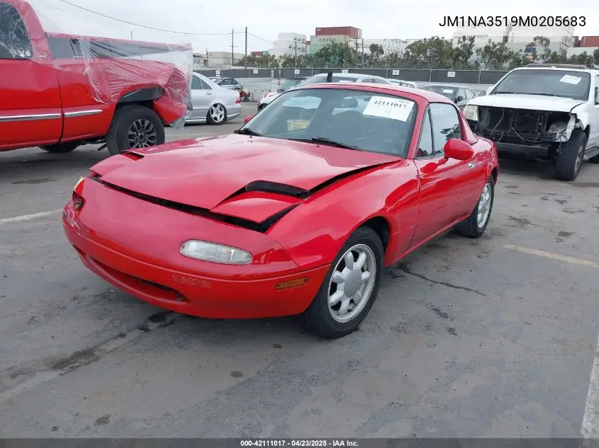 1991 Mazda Mx-5 Miata VIN: JM1NA3519M0205683 Lot: 42111017
