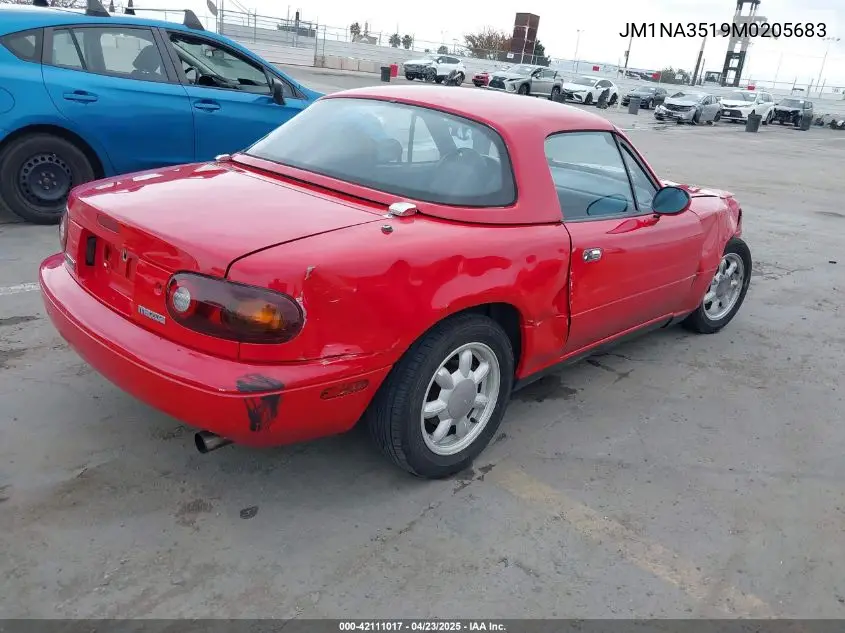 1991 Mazda Mx-5 Miata VIN: JM1NA3519M0205683 Lot: 42111017