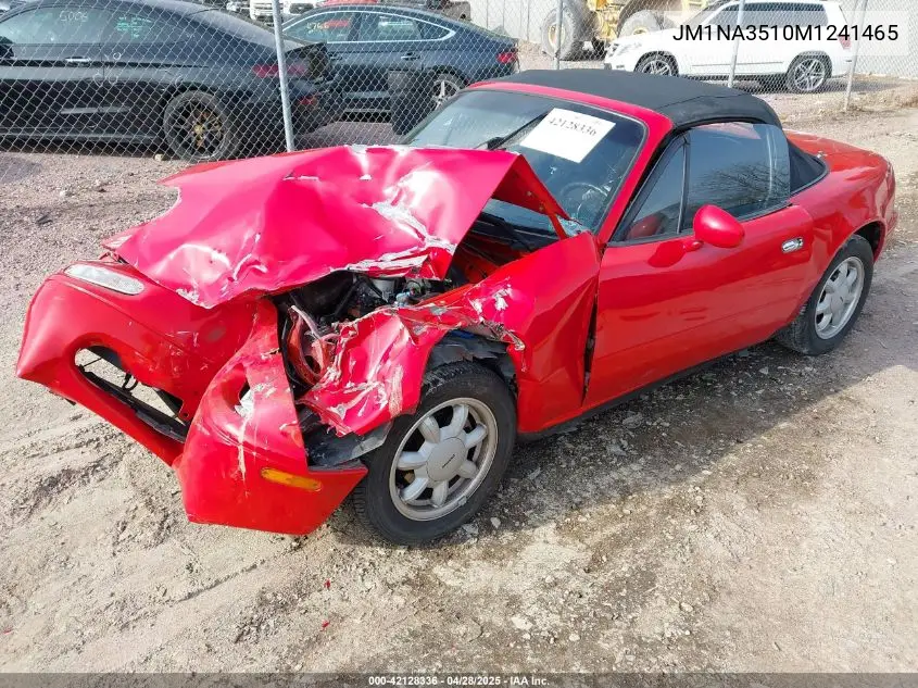 1991 Mazda Mx-5 Miata VIN: JM1NA3510M1241465 Lot: 42128336