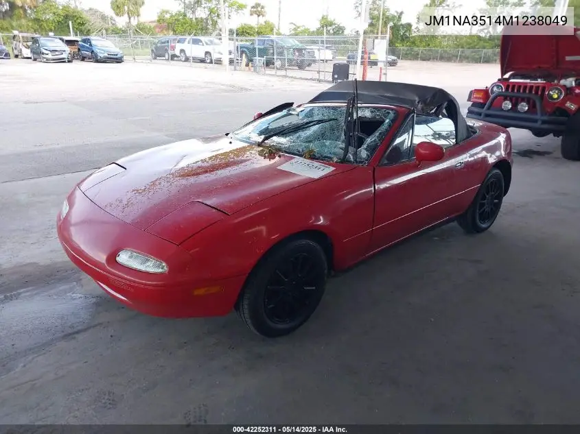 1991 Mazda Mx-5 Miata VIN: JM1NA3514M1238049 Lot: 42252311