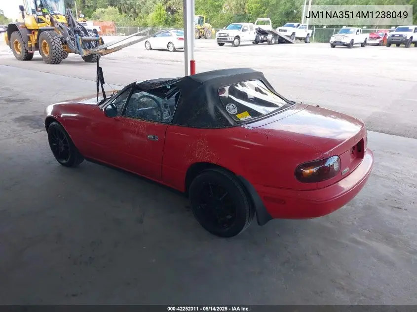 1991 Mazda Mx-5 Miata VIN: JM1NA3514M1238049 Lot: 42252311