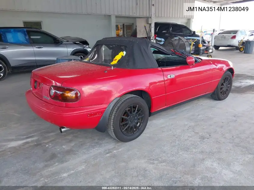 1991 Mazda Mx-5 Miata VIN: JM1NA3514M1238049 Lot: 42252311