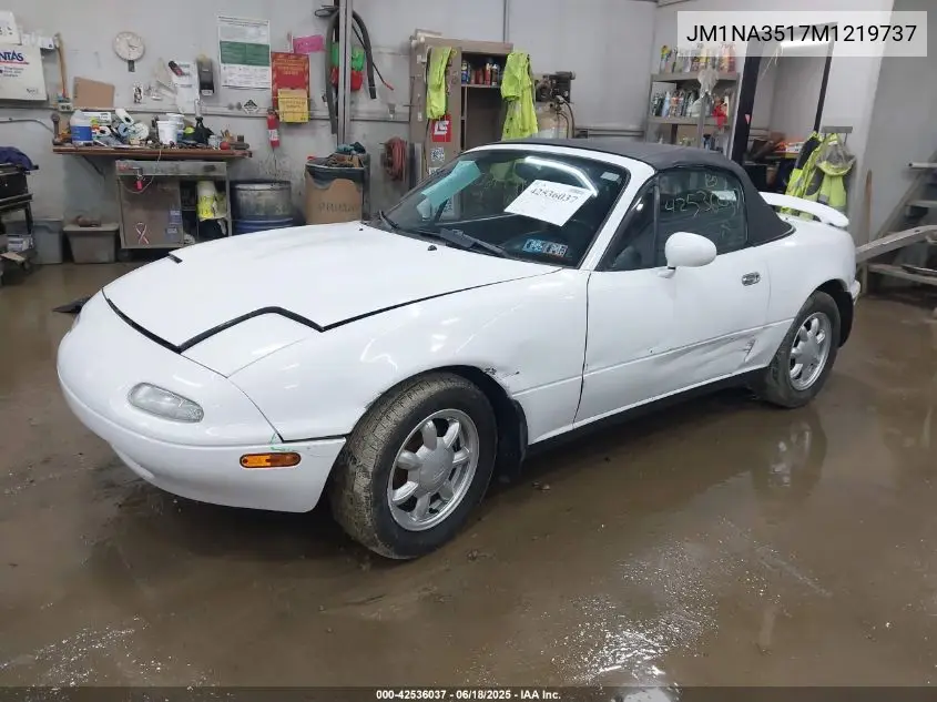 1991 Mazda Mx-5 Miata VIN: JM1NA3517M1219737 Lot: 42536037