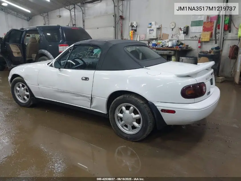 1991 Mazda Mx-5 Miata VIN: JM1NA3517M1219737 Lot: 42536037