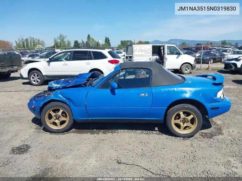 1992 Mazda Mx-5 Miata VIN: JM1NA3515N0319830 Lot: 42023431