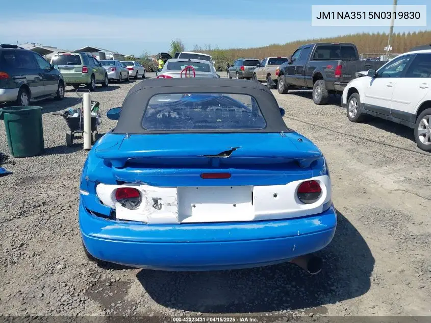 1992 Mazda Mx-5 Miata VIN: JM1NA3515N0319830 Lot: 42023431