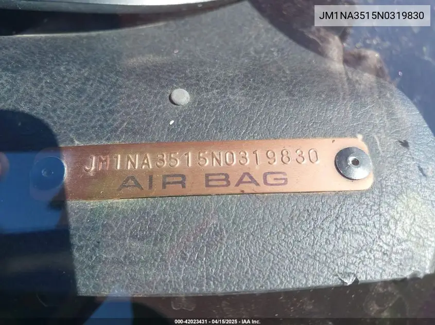 1992 Mazda Mx-5 Miata VIN: JM1NA3515N0319830 Lot: 42023431