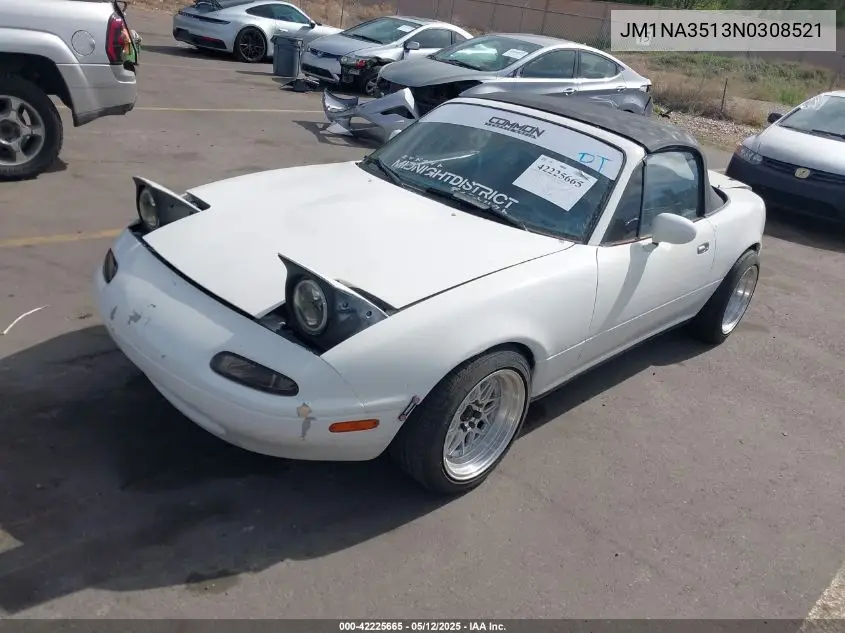 1992 Mazda Mx-5 Miata VIN: JM1NA3513N0308521 Lot: 42225665