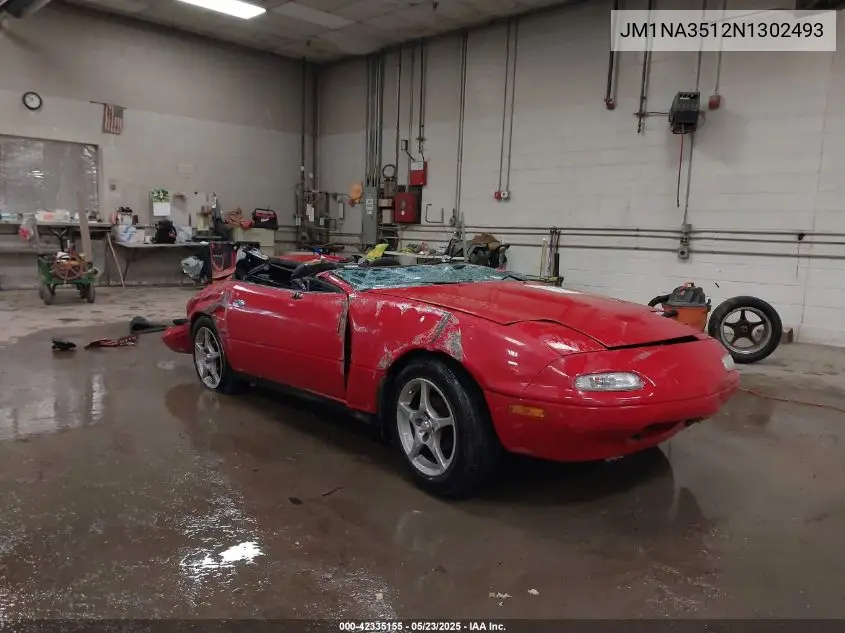 1992 Mazda Mx-5 Miata VIN: JM1NA3512N1302493 Lot: 42335155