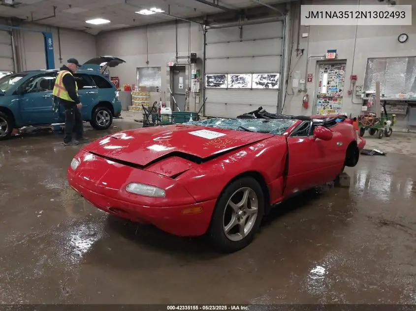 1992 Mazda Mx-5 Miata VIN: JM1NA3512N1302493 Lot: 42335155
