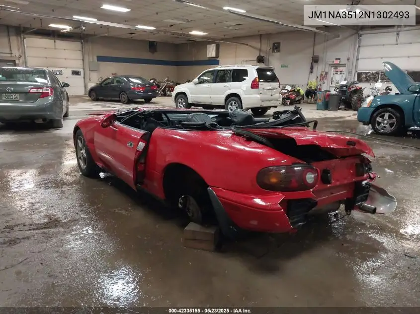 1992 Mazda Mx-5 Miata VIN: JM1NA3512N1302493 Lot: 42335155