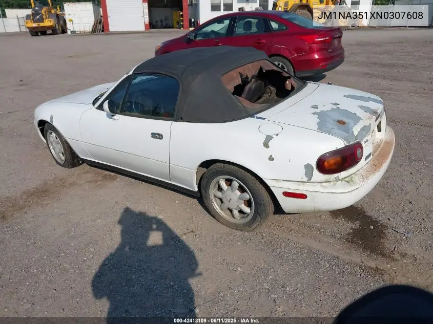 1992 Mazda Mx-5 Miata VIN: JM1NA351XN0307608 Lot: 42413109