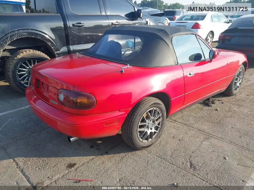 1992 Mazda Mx-5 Miata VIN: JM1NA3519N1311725 Lot: 42491760