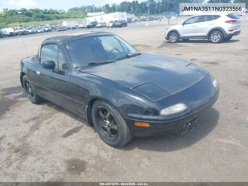 1992 Mazda Mx-5 Miata VIN: JM1NA3511N0323566 Lot: 42572979