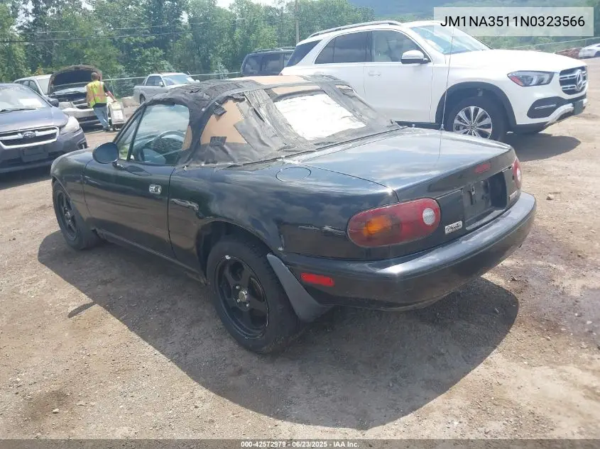 1992 Mazda Mx-5 Miata VIN: JM1NA3511N0323566 Lot: 42572979
