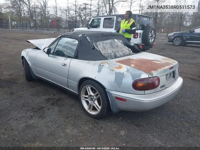 1994 Mazda Mx-5 Miata VIN: JM1NA3538R0511573 Lot: 42044180