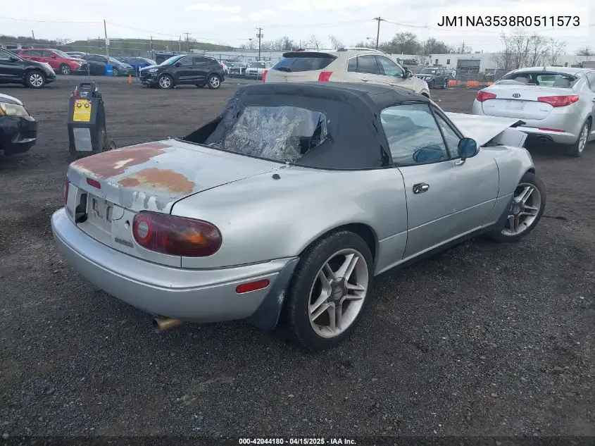 1994 Mazda Mx-5 Miata VIN: JM1NA3538R0511573 Lot: 42044180