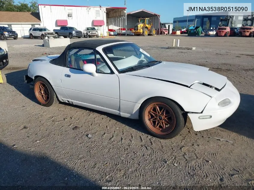 1994 Mazda Mx-5 Miata VIN: JM1NA3538R0515090 Lot: 42555987
