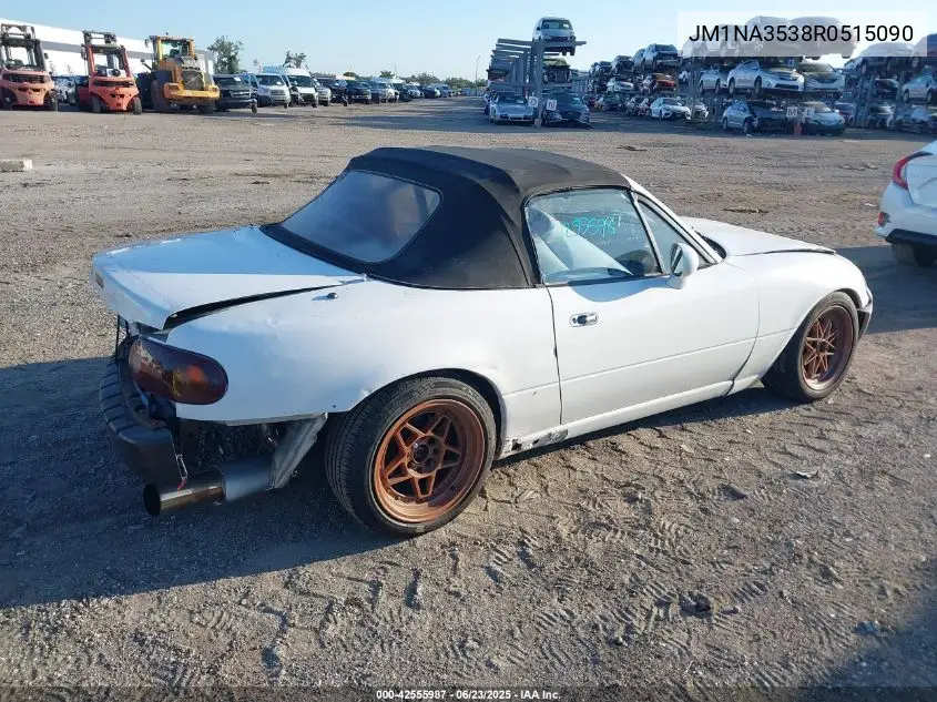 1994 Mazda Mx-5 Miata VIN: JM1NA3538R0515090 Lot: 42555987