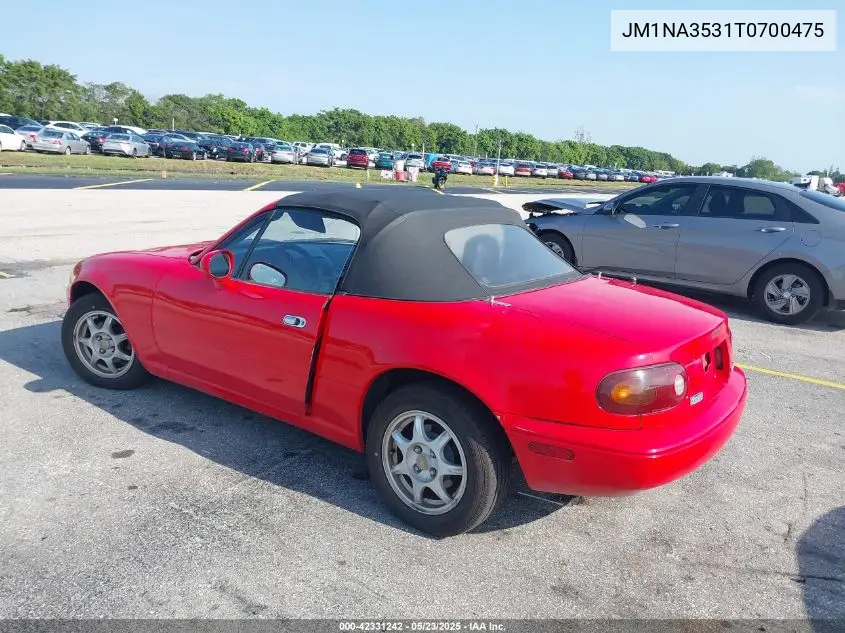1996 Mazda Mx-5 Miata VIN: JM1NA3531T0700475 Lot: 42331242