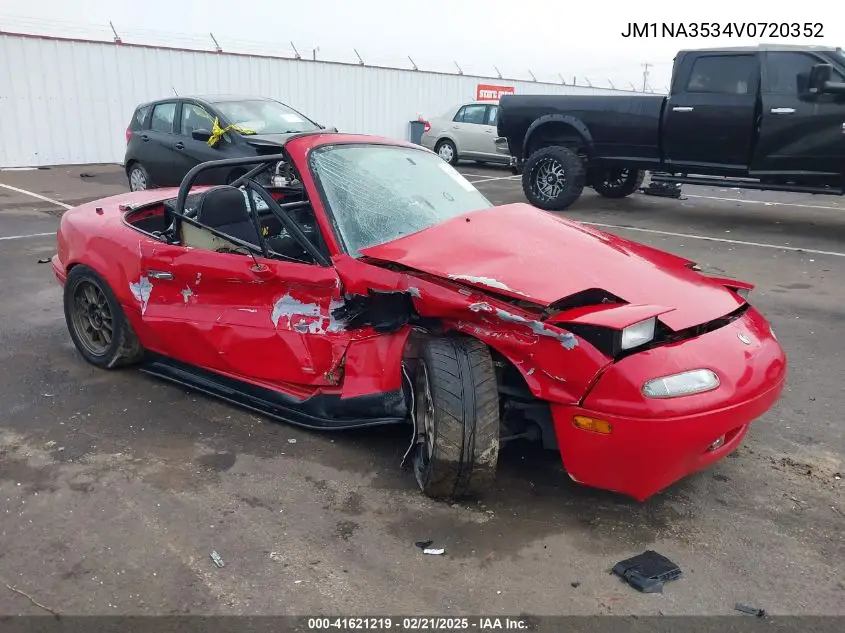 1997 Mazda Mx-5 Miata Leather Pkg/M Edition/Popular Equipment Pkg/R Pkg./Sto/Touring Pkg VIN: JM1NA3534V0720352 Lot: 41621219